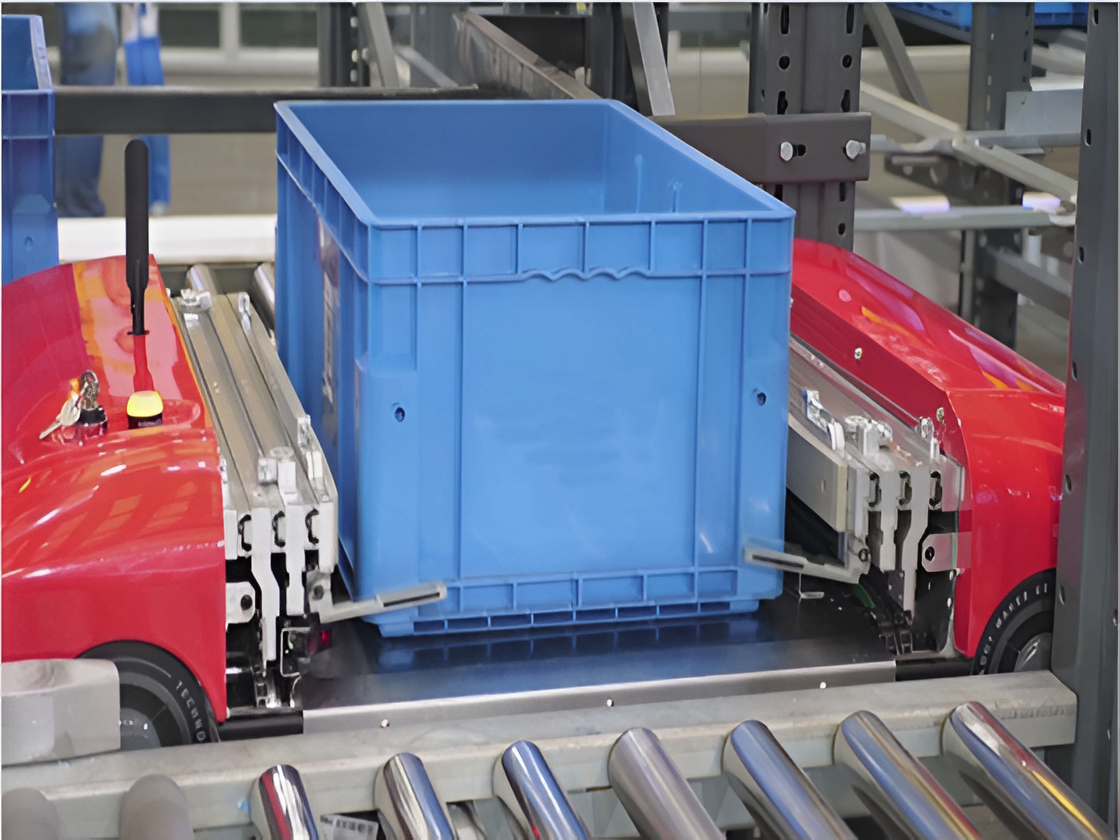 Material box shuttle car three-dimensional warehouse